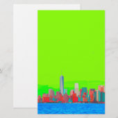 New York City Sky Line Briefpapier (Vorne/Hinten)