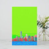 New York City Sky Line Briefpapier (Stehend Vorderseite)