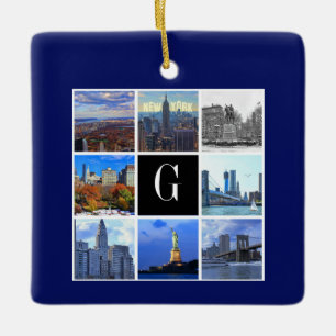 New York City Skyline 8 Image Foto Collage Keramikornament