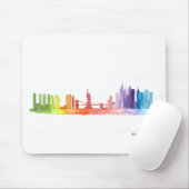 New YORK CITY Skyline Aquarell farbenfroh trendy Mousepad (Mit Mouse)