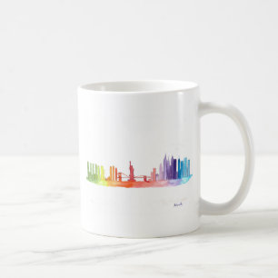 NEW YORK CITY Skyline Aquarelltöne Manhattan Kaffeetasse