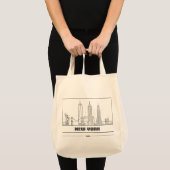 New York City Skyline Art Tote Bag - Chic & Timele Tragetasche (Vorderseite (Produkt))