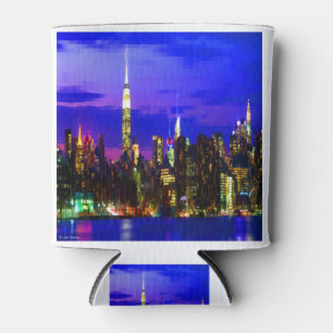 New York City Skyline bei Nacht Dosenkühler