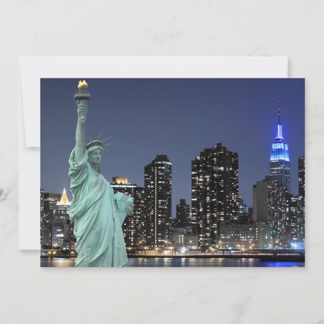 New York City Skyline bei Night Lights, Midtown Ma (Vorderseite)