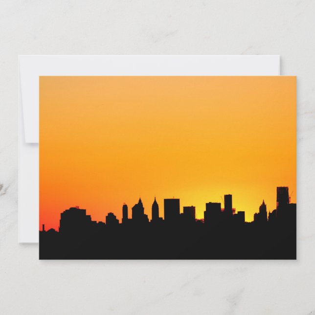 New York City Skyline bei Sunset, Manhattan (Vorderseite)