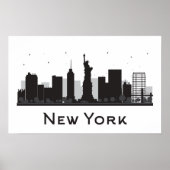 New York City | Skyline Black and White Poster (Vorne)