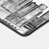 New York City Skyline Black Modern Manhattan NYC Schreibtischunterlage (Ecke)