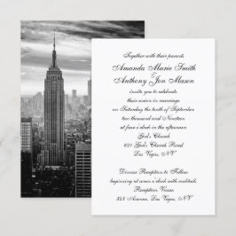 New York City Skyline Brooklyn Wedding Einladung