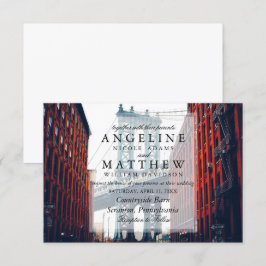 New York City Skyline Brooklyn Wedding Einladung