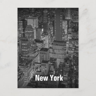 New York City Skyline Buildings Postkarte