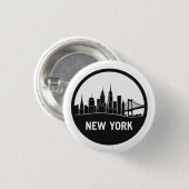 New York City Skyline Button (Vorne & Hinten)