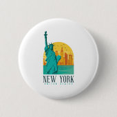 New York City Skyline Button (Vorderseite)