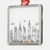 New York City Skyline & Cab - Ornamente (Links)