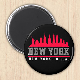 New York City Skyline City Magnet