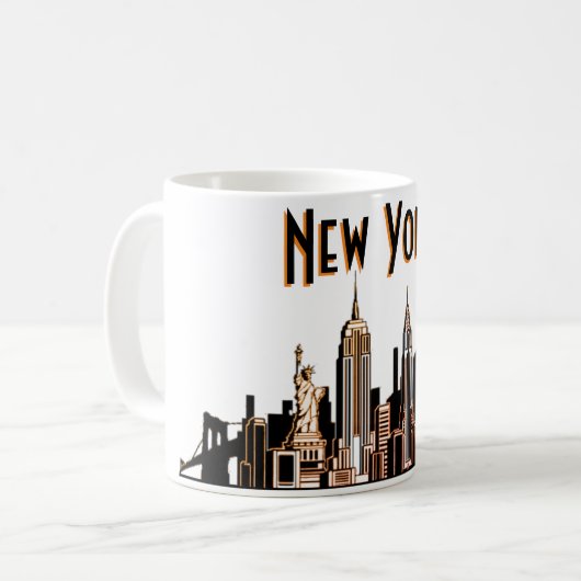 New York City Skyline Coffee Tasse (Vorderseite Links)