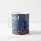 New York City Skyline Coffee Tasse Lightning (Vorderseite Links)
