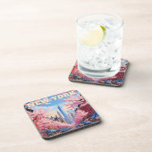 New York City Skyline Cork Untersetzer - Urban Tra (Rechte Seite)