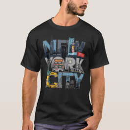 New York City Skyline Design - Urban Street Style T-Shirt