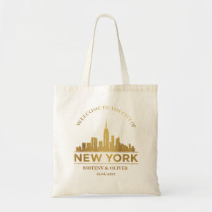 New York City Skyline Destination Weeding Tragetasche