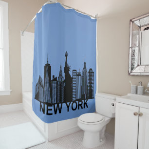 New York City Skyline Duschvorhang