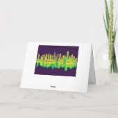 New York City Skyline Feiertagskarte (Rückseite)