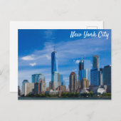 New York City Skyline Foto Postkarte (Vorne/Hinten)
