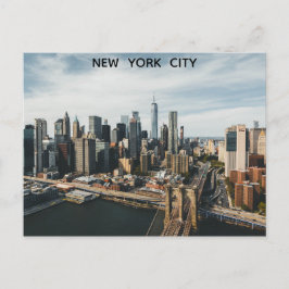 New York City Skyline Foto Postkarte