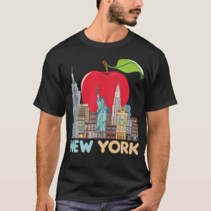 New York City Skyline Geschenk Big Apple Staat Sou T-Shirt