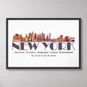 New York City Skyline. Gründungsmitglieder und Koo Fotodruck