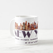 New York City Skyline. Gründungsmitglieder und Koo Kaffeetasse (Vorderseite Links)
