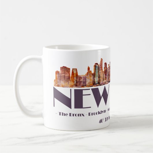 New York City Skyline. Gründungsmitglieder und Koo Kaffeetasse (Links)