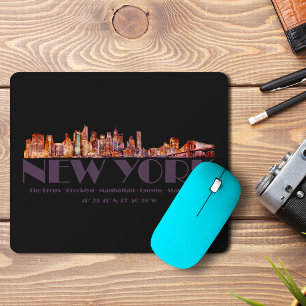 New York City Skyline. Gründungsmitglieder und Koo Mousepad