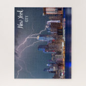 New York City Skyline Jigsaw Puzzle Lightning (Vertikal)