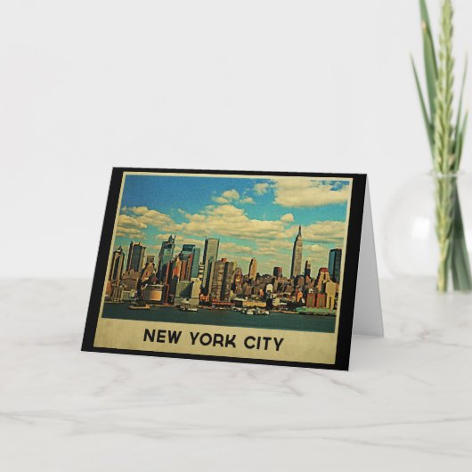 New York City Skyline Karte (Vorderseite)