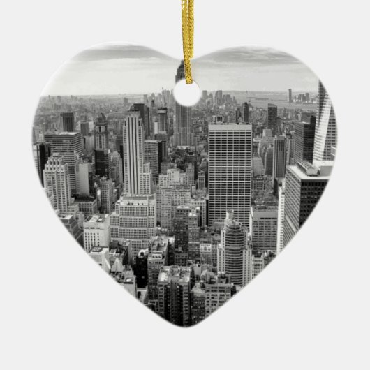 New York City Skyline Keramik Ornament (Vorne)