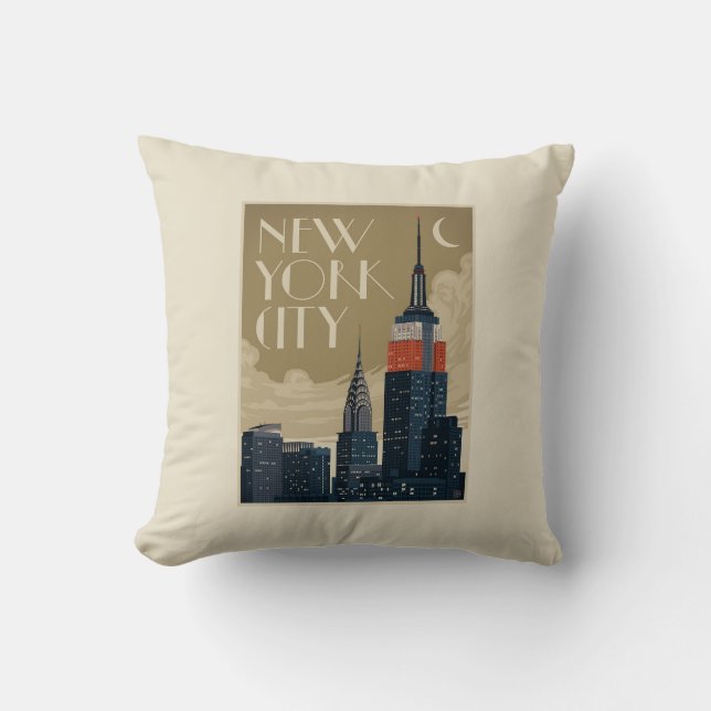 New York City Skyline Kissen (Vorderseite)