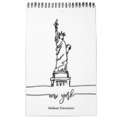 New York City Skyline Lady Liberty Statue Kalender (Titelbild)