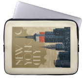 New York City Skyline Laptopschutzhülle (Vorderseite)