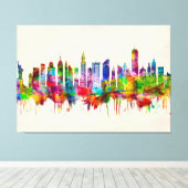 New York City Skyline Leinwanddruck (Insitu (Holzboden))