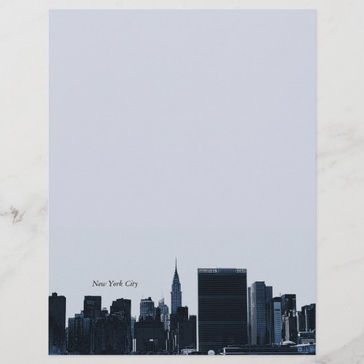 New York City Skyline Letterhead (Vorderseite)