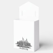 New York City Skyline Line Art Illustration Geschenkschachtel (Geöffnet)