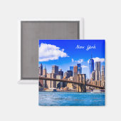 New York City Skyline Magnet (Vorderseite/Rückseite)