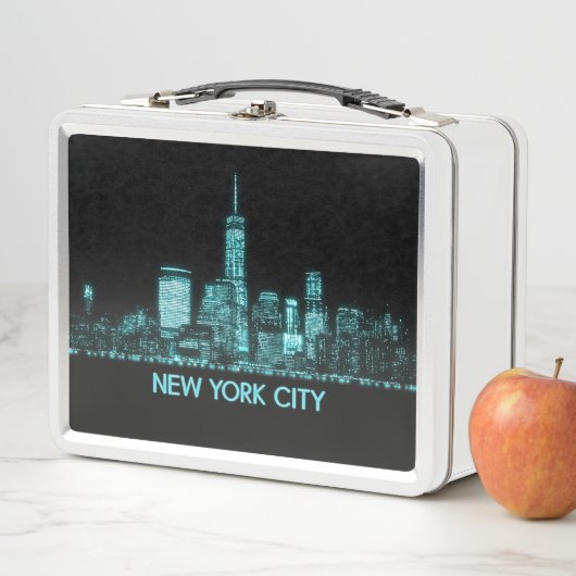 New York City Skyline Metall Brotdose (Beispiel)