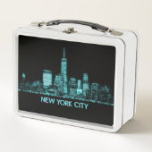 New York City Skyline Metall Brotdose (Vorderseite)