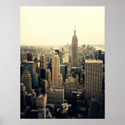 New York City Skyline Midtown, Mittel Poster (Vorne)