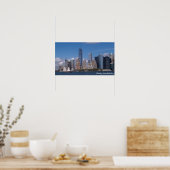 New York City Skyline mit Freedom Tower Poster (Küche)