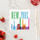 New York City Skyline Napkins Serviette (Beispiel)