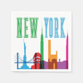 New York City Skyline Napkins Serviette (Vorderseite)