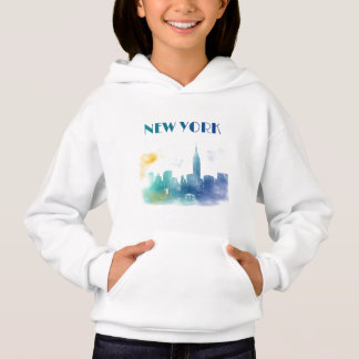 New York City Skyline NYC Travel America Liberty Hoodie
