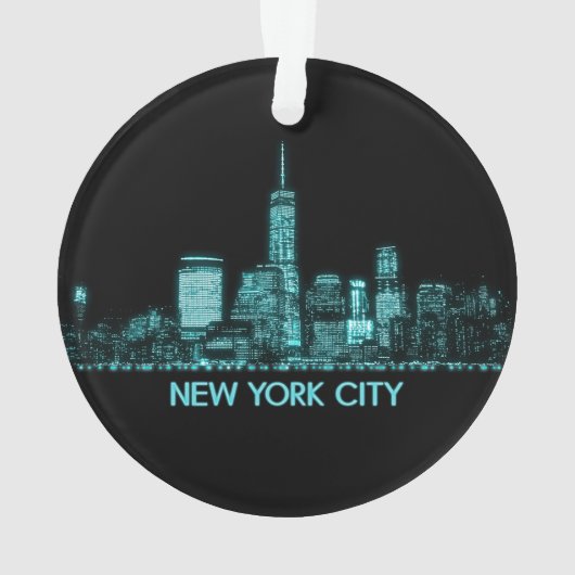 New York City Skyline Ornament (Rückseite)